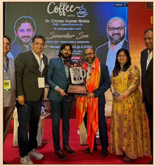 Shri Suvankar Sen, MD & CEO Senco Gold & Diamonds, with Dr. Chetan Kumar Mehta on Coffee with CKM